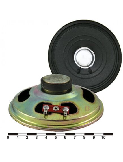 YD103-13 2W 8OHM, динамик 8 ом, 2вт, d=102мм, h=30,3мм