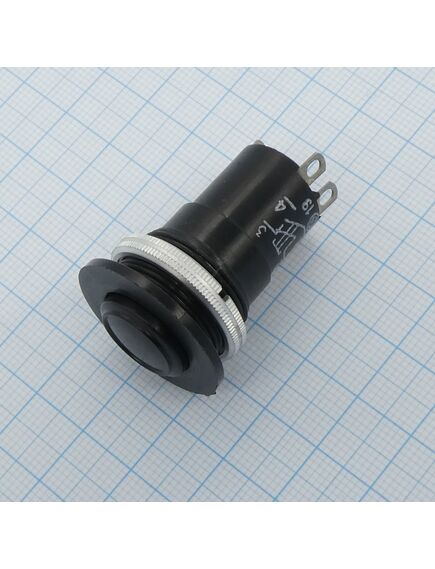 К-3-1 20мм (пластик), 1 замыкание, 1 размыкание, черная кнопка