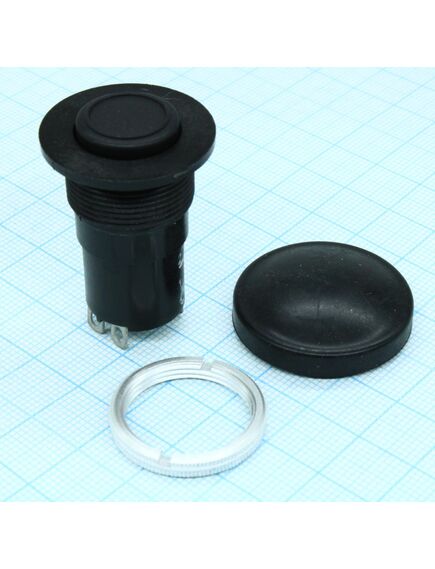 К-3-1П 20мм (пластик), 1 замыкание, 1 размыкание, черный протектор