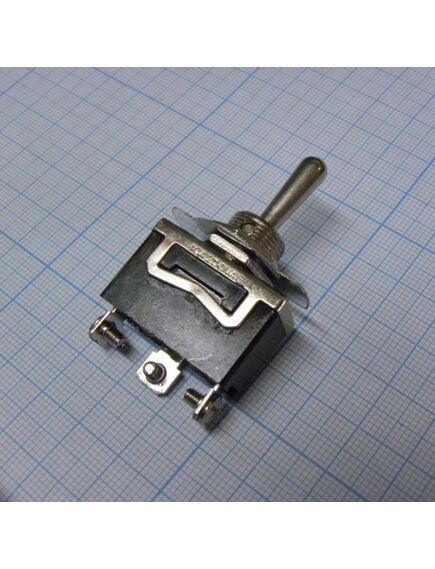MT KN3(C)-123A-B3 15A/125V; 10A/250V, тумблер (on)-off-(on) 1 группа контактов с винтами