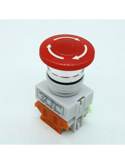 A22-A Emergency, выключатель-кнопка 380v 10а on-on d22 с фиксацией, красная (y090-11zs)