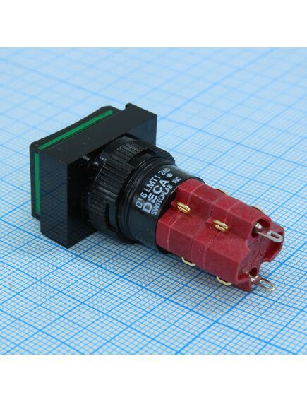 D16LMT1-2ABKG, d16lmt1-2abkg, переключатель кнопочный без фиксации 250в/5а led подсветка 24в