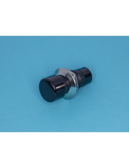 PSW-2F-B, кнопка круглая 14мм 220в 1а с фиксацией, черная