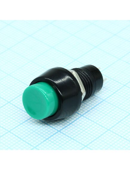 SPB-10AGN1-G, кнопка с фиксацией 0.5а 250в круглая м10 -зеленый-