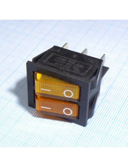 SWR 2101-1A3 Y+Y/B IRS, переключатель клавишный с подсветкой