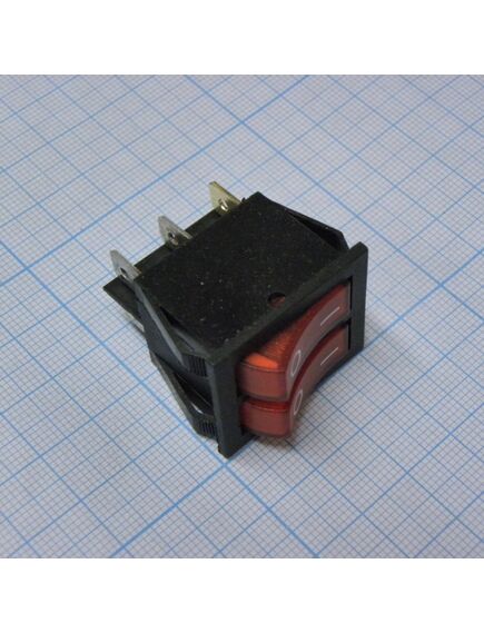 SWR 2101-1C3 R+R/B IRS, переключатель клавишный с подсветкой