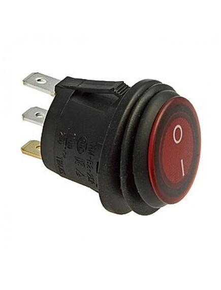 SB040-12V RED IP65 ON-OFF Ф20.2MM, клавишный переключатель sb040-12v, ip65, on-off, диаметр 20.2 мм, красный