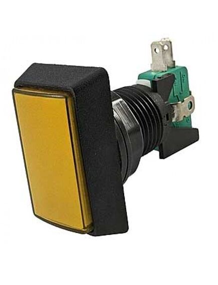 GMSI-3B-R NO(NC)+NC(NO) YELLOW, кнопка прямоугольная с led подсветкой, цвет желтый, размер 50х32мм, посадочное отверстие 23.5мм, 5а/250в