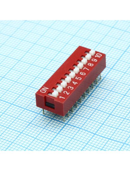 SWD1-10 (DS-10) (SNDP101-10P-R0GL), переключатель dip 10 групп