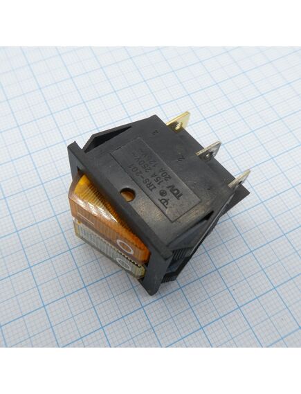 SWR 2101-1A3 W+Y/B IRS, переключатель клавишный с подсветкой