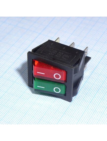 SWR 2101-1A3 G+R/B IRS, переключатель клавишный с подсветкой
