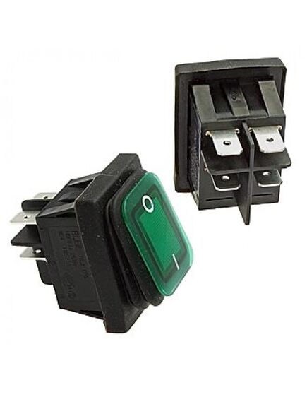 SB092-12V IP65 ON-OFF 22X30MM, клавишный переключатель on-off 2pin с подсветкой 12в