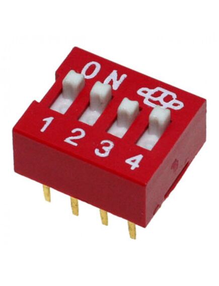 DS-04 (SWD1-4), dip переключатель 4 группы ds-04, серия swd 1-4