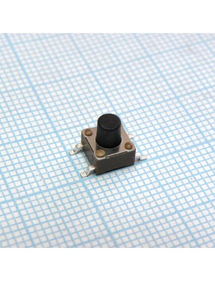 5-1437565-0, кнопка тактильная 6х6мм усилие нажатия 160гр smd монтаж 12в 0,05а