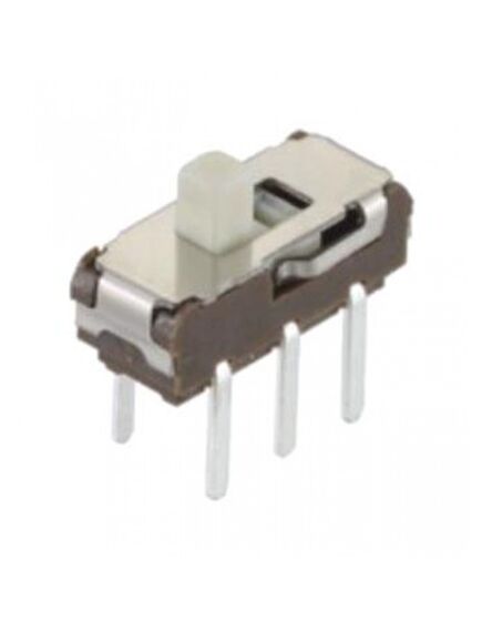 SSSS222700, переключатель движковый вертикальный две группы (on-on), 0.3a 6vdc, высота движка 2мм, 10000циклов