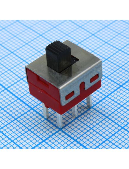 L-KLS7-SS01-12E03A-G-4.7, переключатель движковый вертикальный (on-on), 2a 250vac / 5a 125vac, шаг 4.7мм