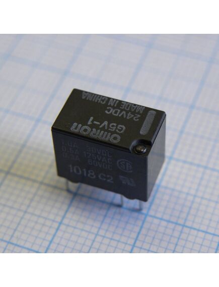 G5V-1-24DC, сигнальное реле 24vdc 1a spdt (12,5x7,5x10мм) tht