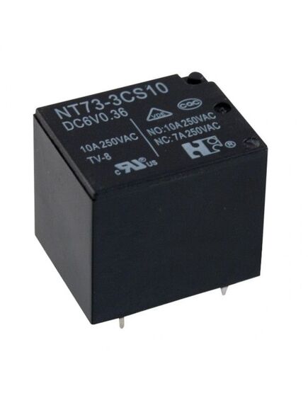 NT73-2-C-S-10-DC24V-0.36, силовое реле 10а одна контактная группа-два направления катушка 24в 0.36вт