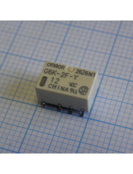 G6K-2FY-12DC, сигнальное реле 1a dpdt (две контактных группы-два направления) катушка 12в (10мм х 7.8мм х 5.2мм) для поверхностного монтажа