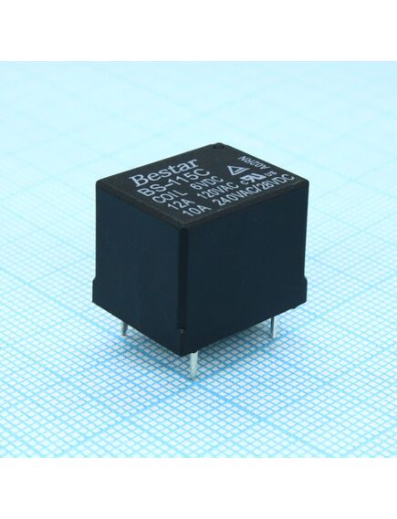 BS-115C-12A-6VDC, реле силовое 12а одна контактная группа-два направления катушка 6 в 360мвт