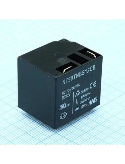 NT90T-N-B-S-DC12V-C-B-0.6 (T91), реле силовое, 40а одна контактная группа-на размыкание катушка 12в 130°с 0.6вт
