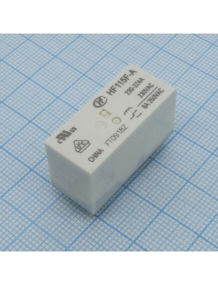 HF115F-A/230-2Z4A, реле силовое, 8 a dpdt(две контактных группы-два направления) катушка 230vac