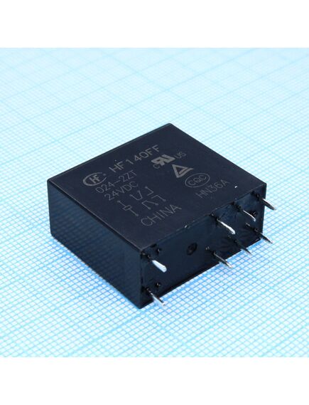 HF140FF/024-2ZT, реле силовое, 10 a, 24 в, dpdt