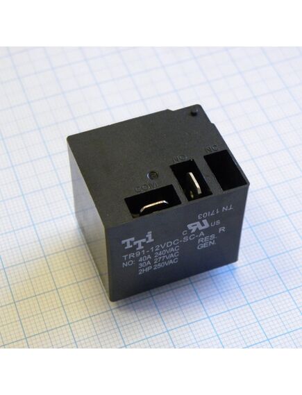 TR91-12VDC-SC-A, мощное 12vdc, 40a, изображение 2