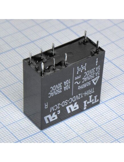 TRIH-12VDC-SD-2CM-R, миниатюрное 12vdc, 10а, 2переключения