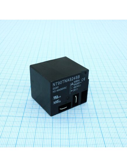 NT90T-N-A-S-DC24V-S-B-0.9, реле силовое, 40а одна контактная группа на замыкание катушка 24в 0.9вт герметичное