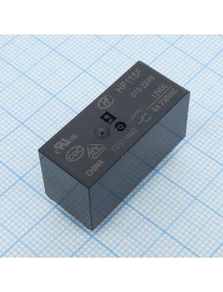 HF115F/012-2ZS4B, реле силовое, 8а две контактных группы-два направления катушка 12в