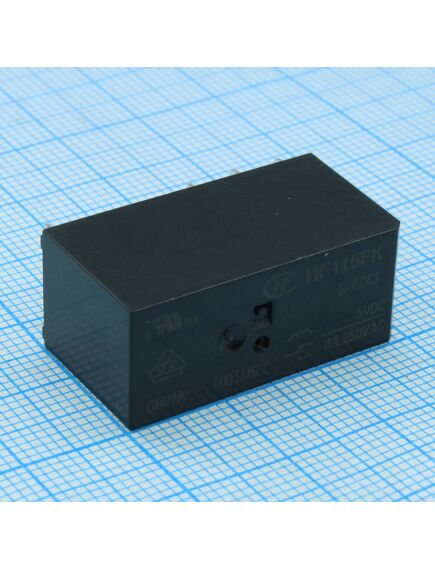 HF115FK/5-2Z43, реле силовое, 8а; конфиг: 2c