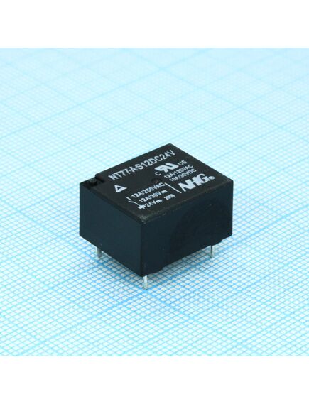 NT77-A-S-12-DC24V, реле силовое, 12а одна контактная группа на замыкание катушка 24в 0.45вт