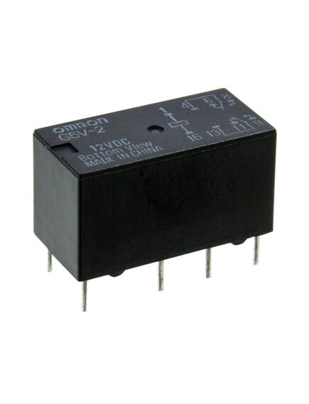 G5V-2-12DC, signal relay 12vdc 2a dpdt( (20.5mm 10.1mm 11.5mm)) tht