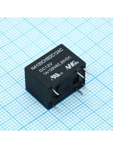 4100-C-H-S-DC12V-A (0.2W), миниатюрное реле одна контактная группа-два направления 1а катушка 12в 0.2вт