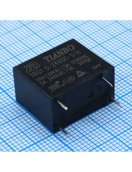 TRG1-D-24VDC-S-H, реле силовое 10а один контакт на замыкание катушка 24в 0.45вт