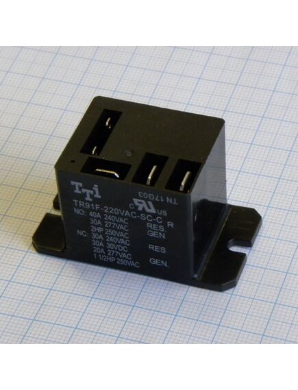 TR91F-220VAC-SC-C-R, мощное реле с консолью 220vac, 20a, 1переключение