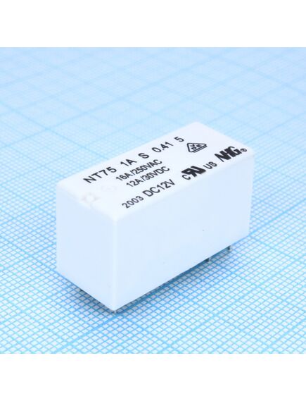 NT75-A-S-16-DC12V-0.41-5.0, реле силовое 16а один контакт на замыкание катушка 12в 0.41вт