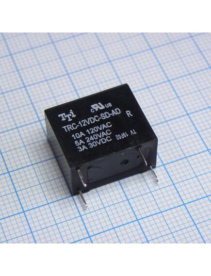 TRC-12VDC-SD-AD, миниатюрное 12vdc, 5a/250vac 10а/125vdc, 1замыкание