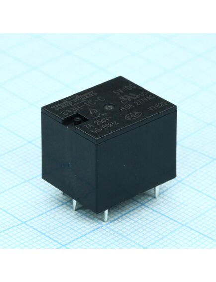 833H-1C-C 05VDC, реле в плату. катушка 5в 0.36вт контакт 7а 250vac/30vdc, 1 перекидной, 19.0х15.5х15.0мм