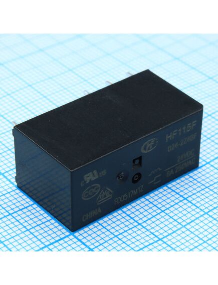 HF115F/024-2Z4BF, реле силовое, 8 а, 24 в, dpdt
