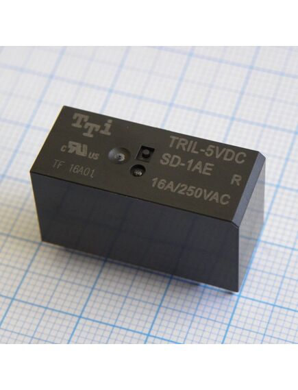 TRIL-5VDC-SD-1AE-R, миниатюрное 5vdc, 16а, 1замыкание