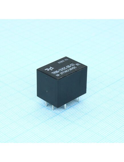 TR99-12VDC-SB-CD-R, катушка: 12 в 0,45 вт 320 ом контакты: 2 переключающих 5 а 250 в перем. материал: agcdo габариты 21,5х16,5х16,5 мм, изображение 2