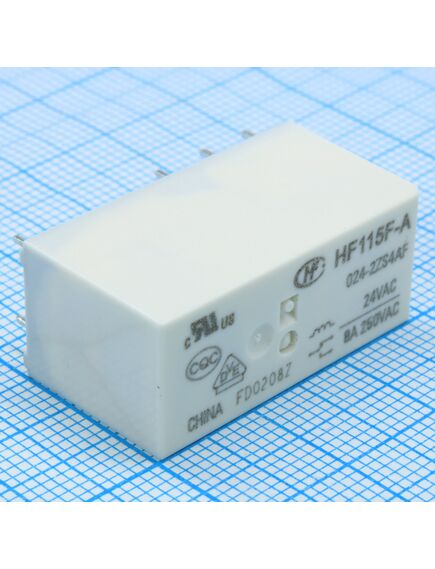 HF115F-A/024-2ZS4AF, реле силовое 8а две группы на переключение катушка 24в