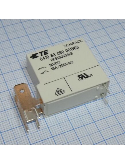 8-1415536-7, силовое реле, spst-no-dm, 12в dc, 10а, клеммное подключение нагрузки