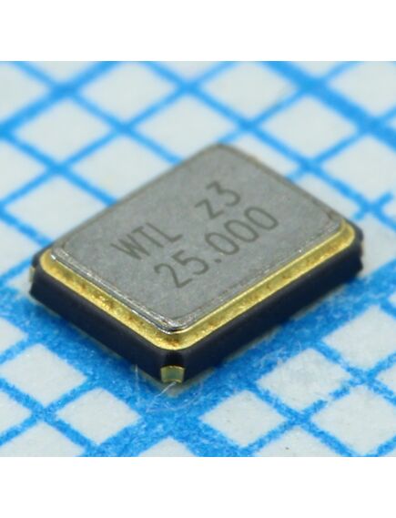 WTL3M85524FO, резонатор кварцевый: 25мгц, 30ppm, cшунт = 5пф, cнагр = 12пф