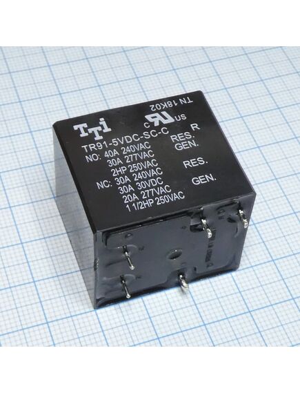 TR91-5VDC-SC-C, мощное 5vdc, 20a, 1переключение