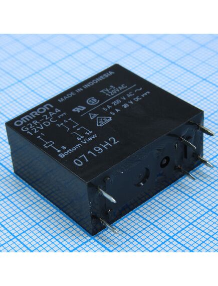 G2RL-2A4-12DC, реле силовое 8а два контакта на замыкание катушка 12в