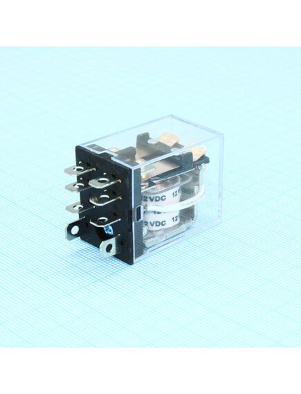 HK13F-DC12V-2CP, реле силовое две контактных группы-два направления катушка 12в