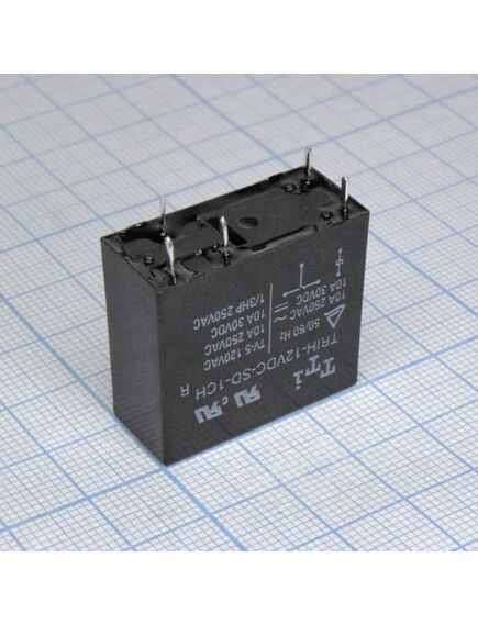 TRIH-12VDC-SD-1CH-R, миниатюрное 12vdc, 16а, 1переключение